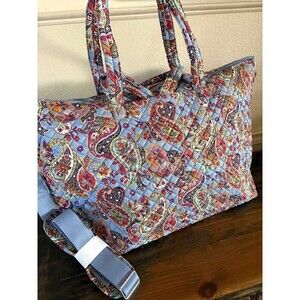 Vera Bradley Cotton Overnight Tote Travel Provence Paisley-NWT